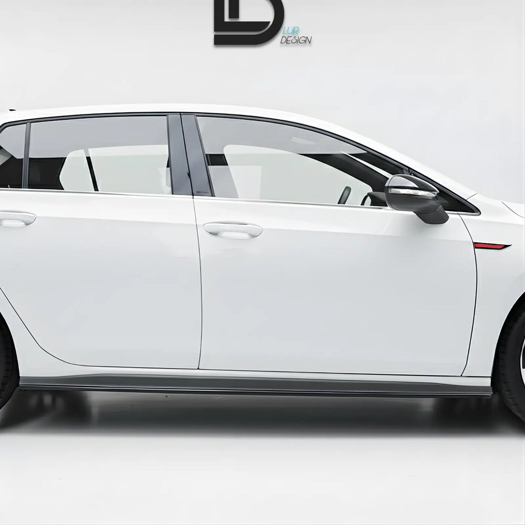 Side Skirts for Volkswagen Golf 8 GTI with lur deign logo