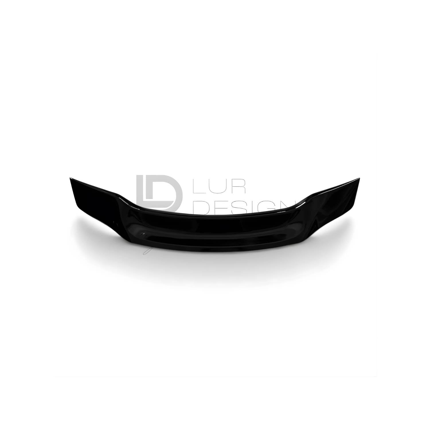 Audi A3 8Y Sedan duckbill spoiler lip on a white background with 'Lur Design' logo.
