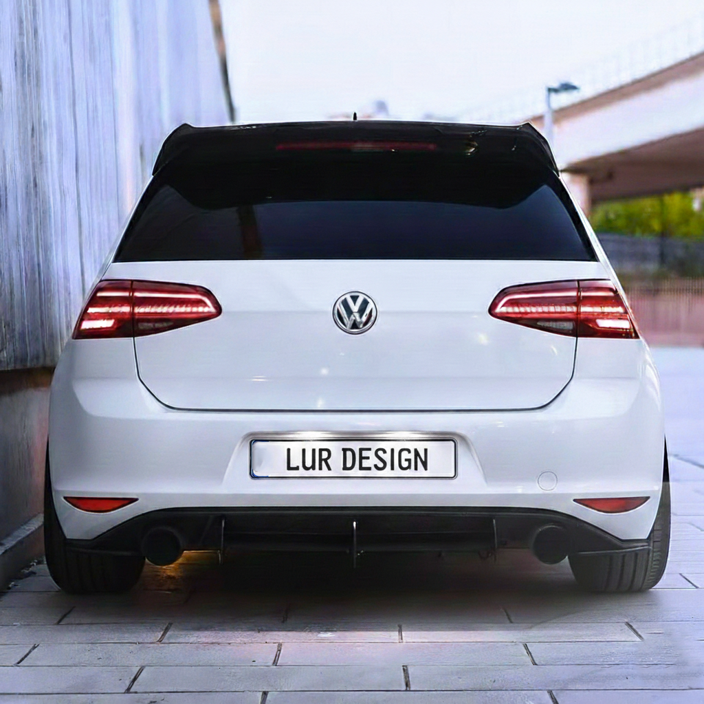 Volkswagen Golf 7/7.5 Aileron/becquet arrière V2 GTI/R/GTD/GTE/R LINE | Lur Design