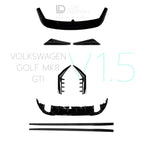 Bodykit V.1.5 Für Volkswagen Golf GTI MK8, V1 Heckspoiler, Heckdiffusor, Heckfenster-Seitenflügel, Seitenschweller und Canards | Lur Design