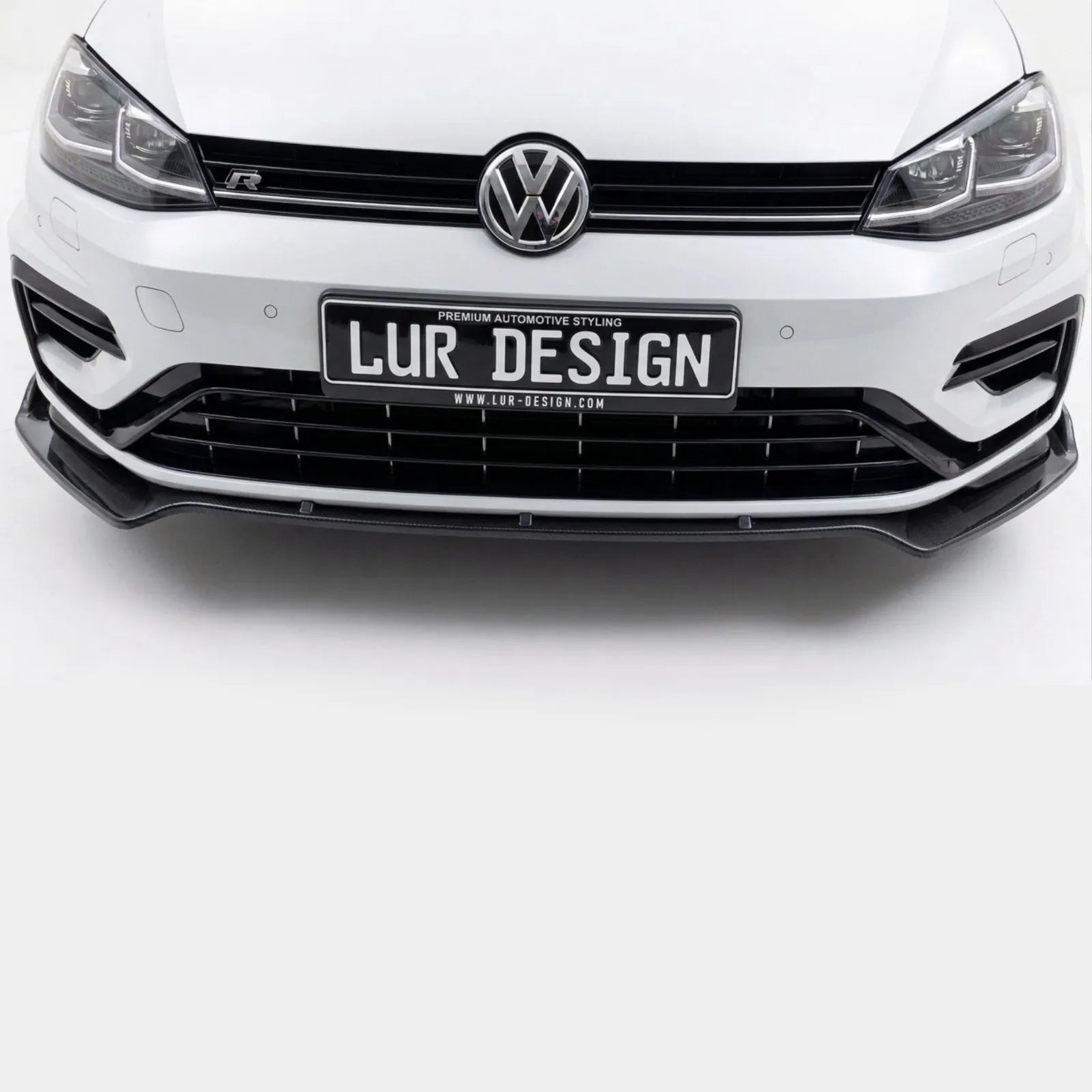 vw_golf_mk7_front_splitter on white background with Lur Design logo